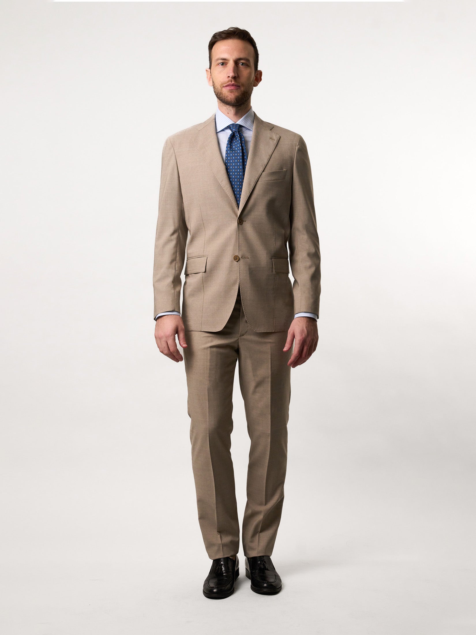 Ultra Light Beige Super 140's Suit